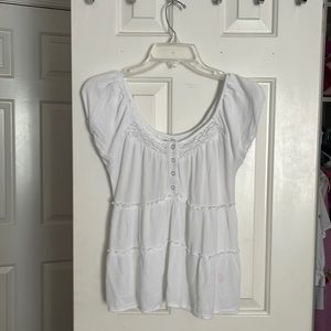 Baby doll white shirt